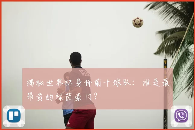 揭秘世界杯身价前十球队：谁是最昂贵的绿茵豪门？