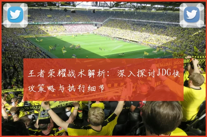 王者荣耀战术解析：深入探讨JDG快攻策略与执行细节
