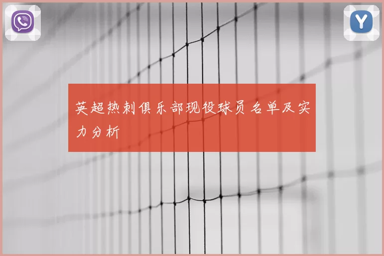 英超热刺俱乐部现役球员名单及实力分析